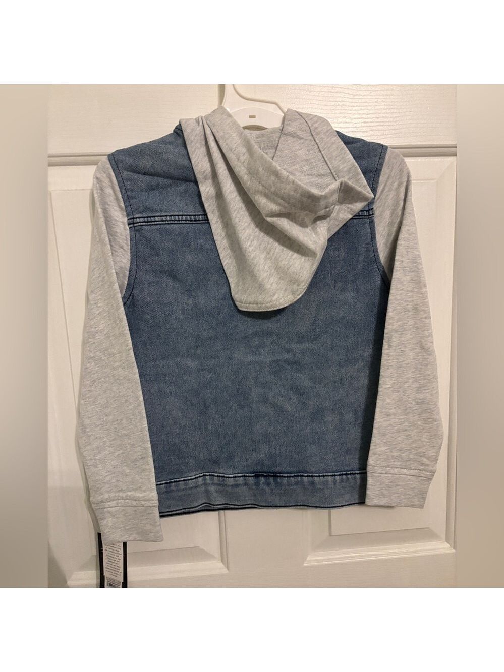 NWT Art Class Boys Denim Hooded Jacket Blue Gray Size M (8) - Picture 2 of 4